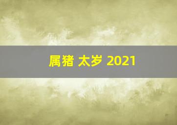 属猪 太岁 2021